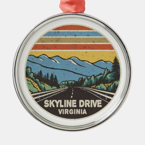 Skyline Drive Shenandoah Virginia Mountains Metal Ornament