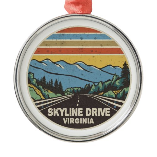 Skyline Drive Shenandoah Virginia Mountains Metal Ornament