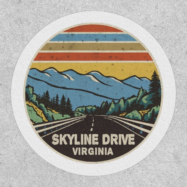 Skyline Drive Shenandoah Virginia Mountains Patch (Front)
