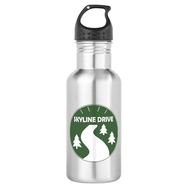 Skyline Drive Stainless Steel Water Bottle (Front)