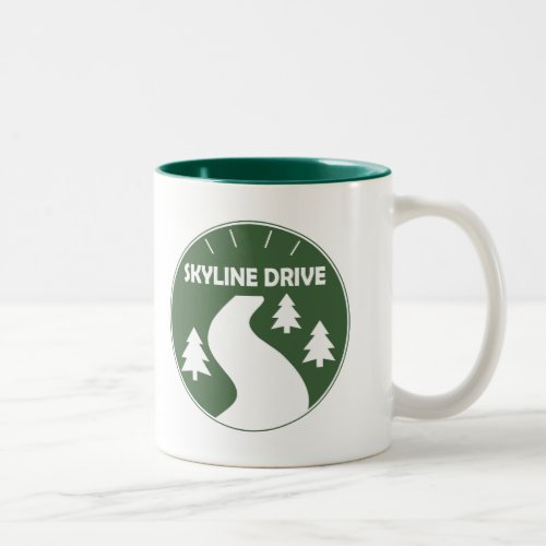 Skyline Drive Two_Tone Coffee Mug