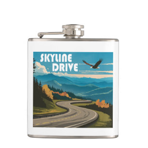 Skyline Drive Virginia Eagle Flask