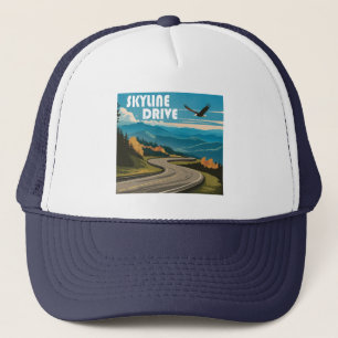 Skyline Drive Virginia Eagle Trucker Hat