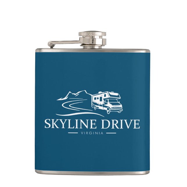 Skyline Drive Virginia Recreational Vehicle Flask (Front)