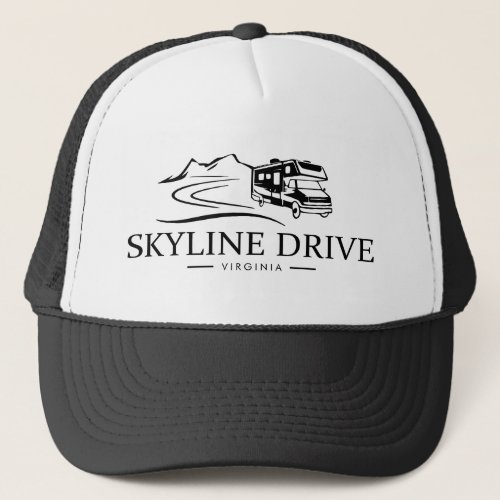 Skyline Drive Virginia Recreational Vehicle Trucker Hat