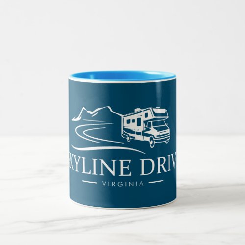 Skyline Drive Virginia Recreational Vehicle Two_Tone Coffee Mug