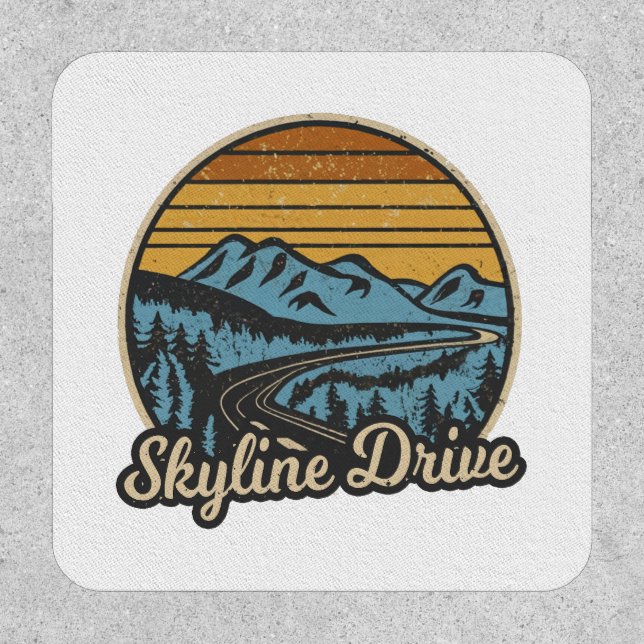 Skyline Drive Virginia Retro Patch (Front)
