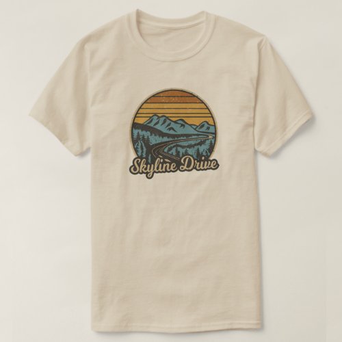 Skyline Drive Virginia Retro T_Shirt