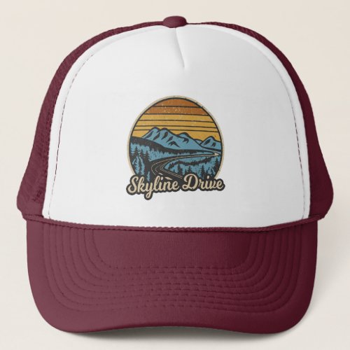 Skyline Drive Virginia Retro Trucker Hat