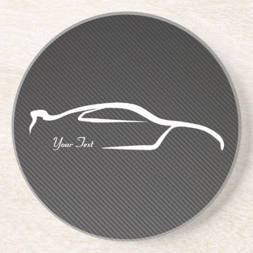 Skyline Faux Carbon Fiber Coaster