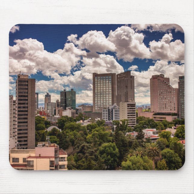 Skyline From The Hotels In Polanco Mexico City Mouse Pad (Front)