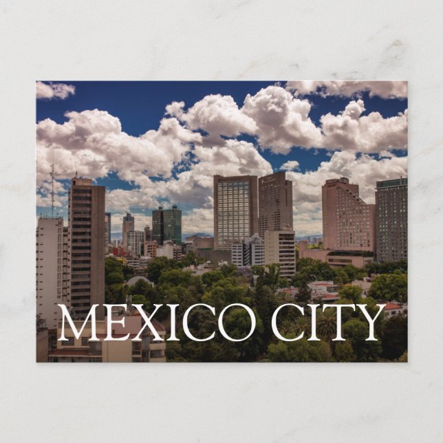 Skyline From The Hotels In Polanco Mexico City Postcard (Front)