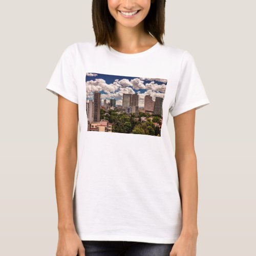 Skyline From The Hotels In Polanco Mexico City T_Shirt