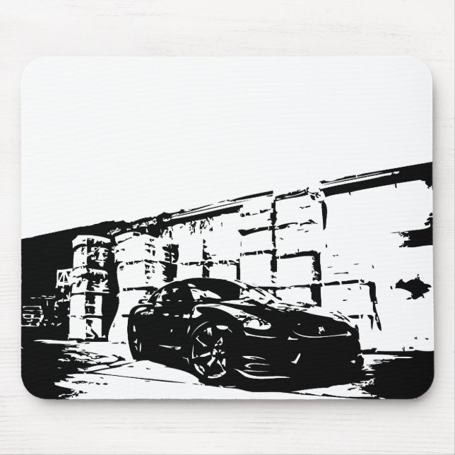 Skyline front stance. mouse pad (Front)