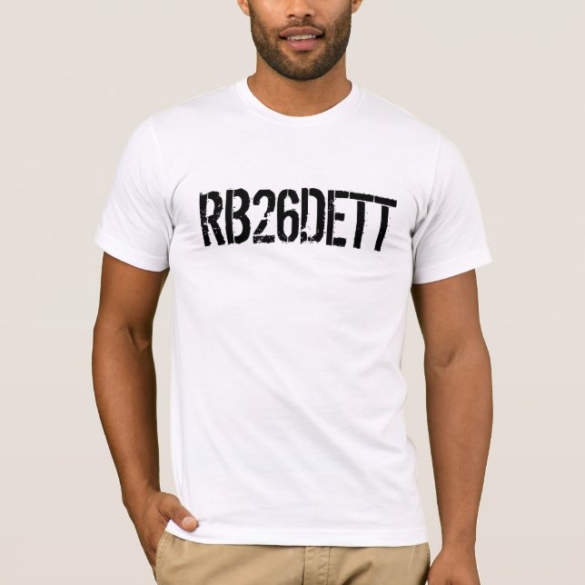 Skyline GT-R RB26DETT Engine Code T-Shirt (Front)