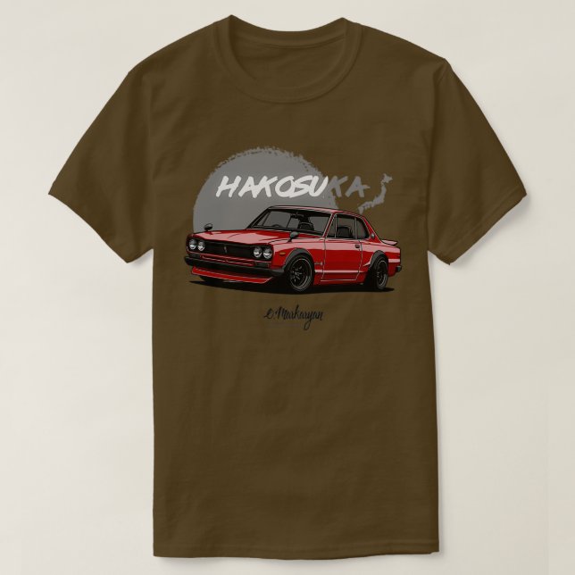 Skyline GTR Hakosuka red T-Shirt (Design Front)