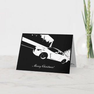 Skyline GTR  Rolling shot Christmas Holiday Card