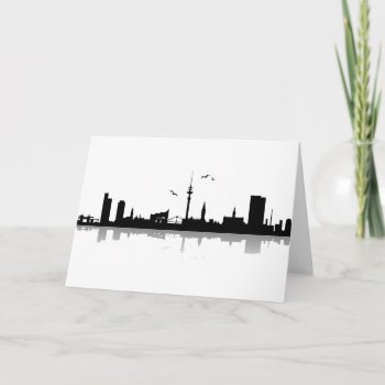 Skyline Hamburg Card by JiSign at Zazzle