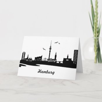 Skyline Hamburg Card by JiSign at Zazzle