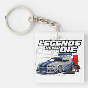 SKYLINE LEGENDS NEVER DIE! KEYCHAIN