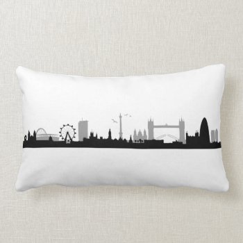 Skyline London Lumbar Pillow by JiSign at Zazzle