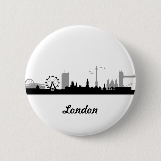 Skyline London Pinback Button (Front)