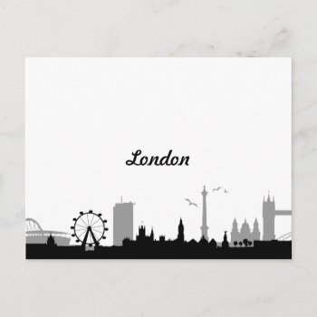 Skyline London Postcard by JiSign at Zazzle