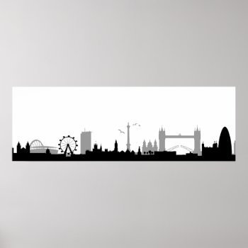 Skyline London Poster by JiSign at Zazzle