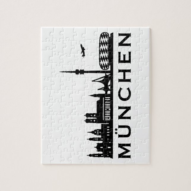 Skyline Munich Jigsaw Puzzle (Vertical)