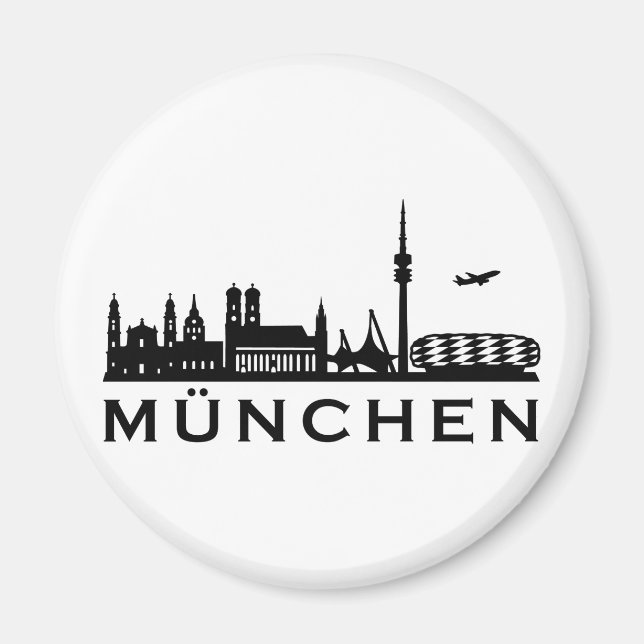 Skyline Munich Magnet (Front)