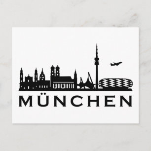 Skyline Munich Postcard