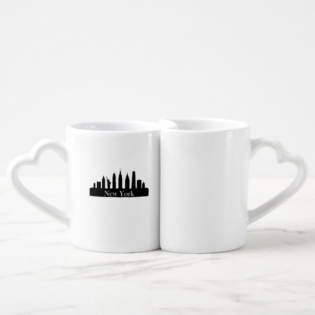 Skyline New York Coffee Mug Set (Front Nesting)