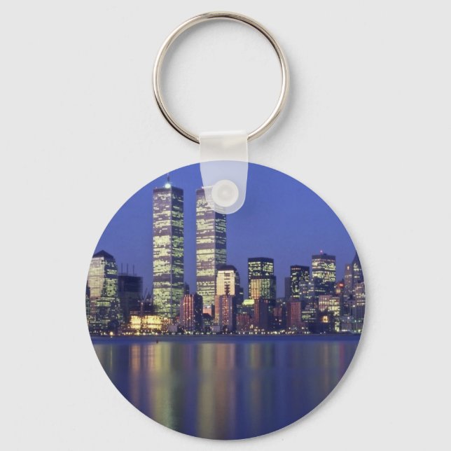 Skyline New York with World Trade Center Keychain (Front)