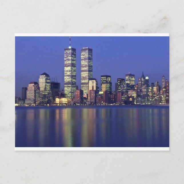 Skyline New York with World Trade Center Postcard (Front)