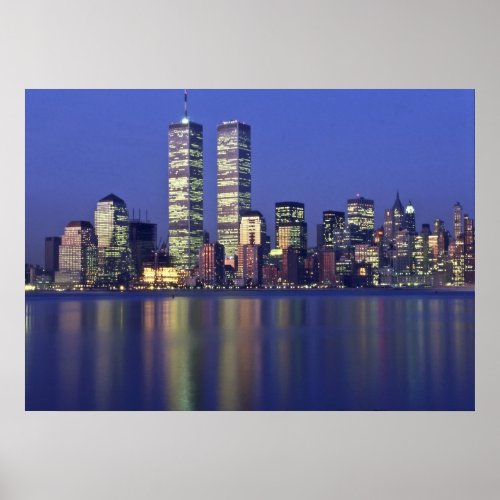 Skyline NYC with World Trade Center Poster