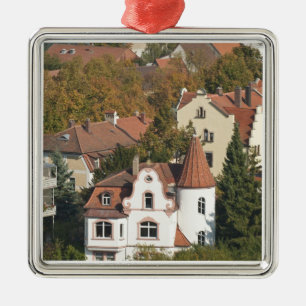 Skyline of Bamberg, Germany Metal Ornament