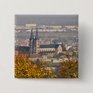 Skyline of Bamberg, Germany Pinback Button