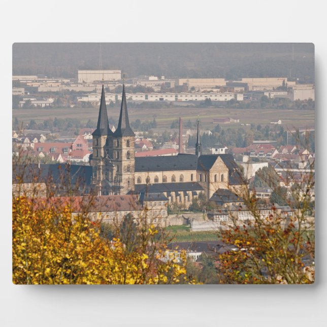 Skyline of Bamberg, Germany Plaque (Front)