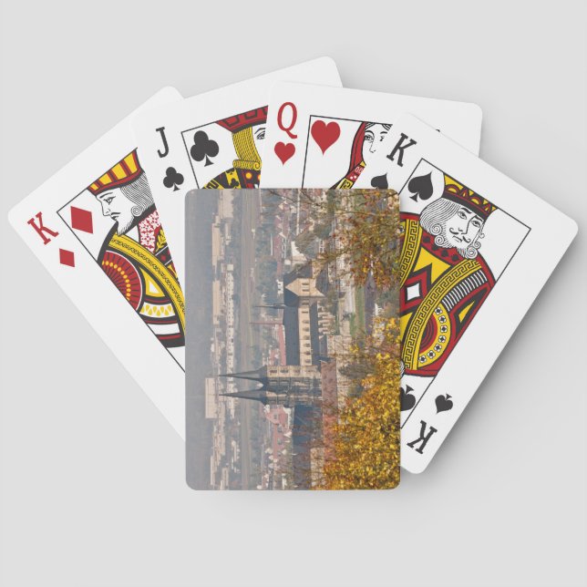 Skyline of Bamberg, Germany Poker Cards (Back)
