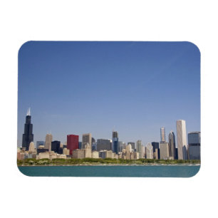 Skyline of Chicago, Illinois, USA. Magnet
