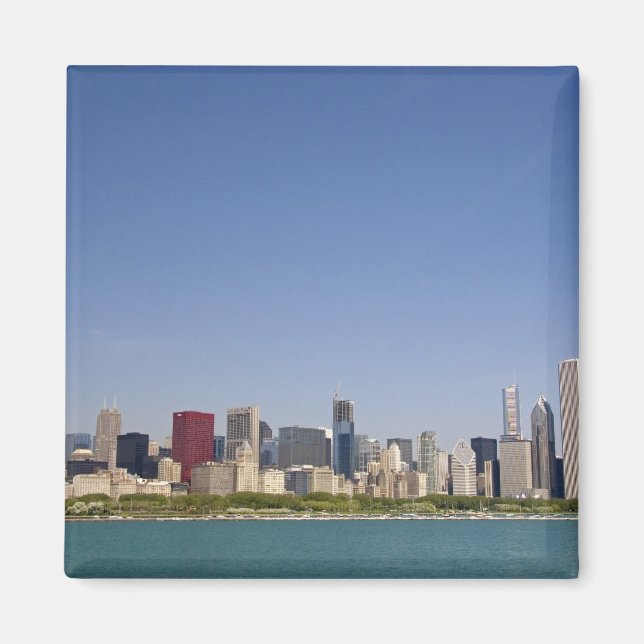 Skyline of Chicago, Illinois, USA. Magnet (Front)