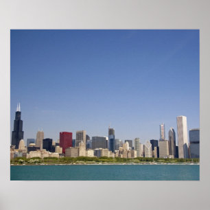 Skyline of Chicago, Illinois, USA. Poster