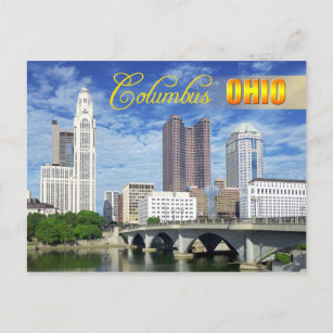 Skyline of Columbus, Ohio Postcard