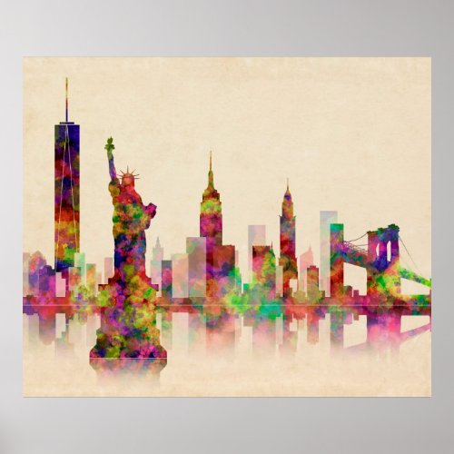 SKYLINE of MANHATTAN Poster