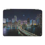 Skyline Of Miami City With Bridge At Night Ipad Mini Cover at Zazzle