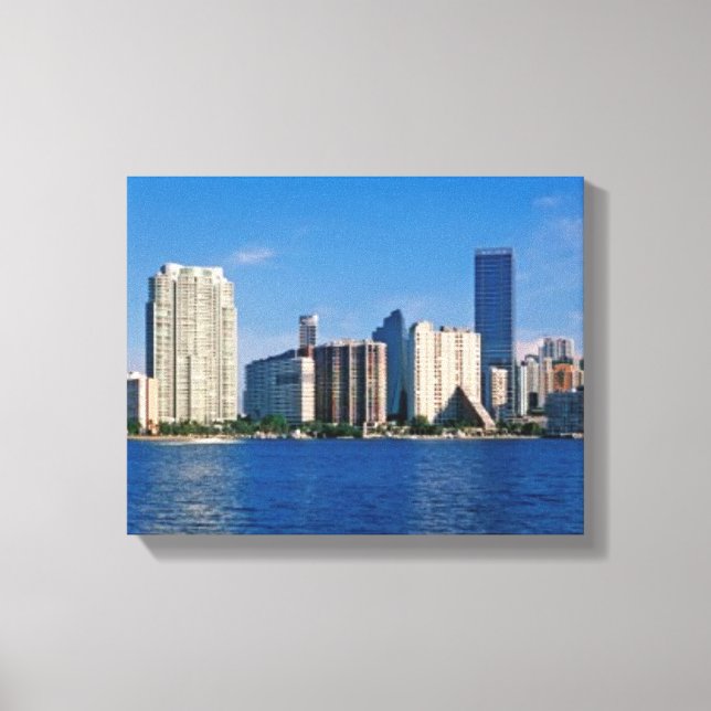 Skyline of Miami, Florida Canvas Print (Front)