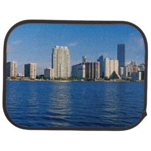 Skyline of Miami, Florida Car Floor Mat