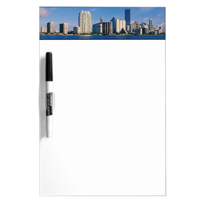 Skyline of Miami, Florida Dry-Erase Board (Front)