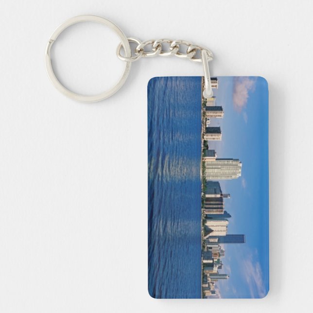 Skyline of Miami, Florida Keychain (Front)