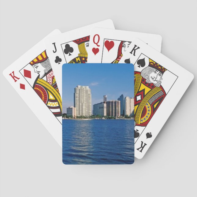 Skyline of Miami, Florida Poker Cards (Back)
